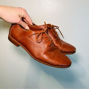 Madewell Clare Brown Leather Oxfords